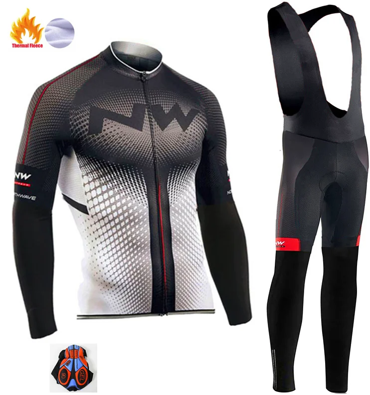 Northwave Pro Team Зимняя велосипедная Одежда дышащая Ropa Ciclismo с длинным рукавом MTB велосипедная одежда верхняя спортивная одежда - Цвет: 3