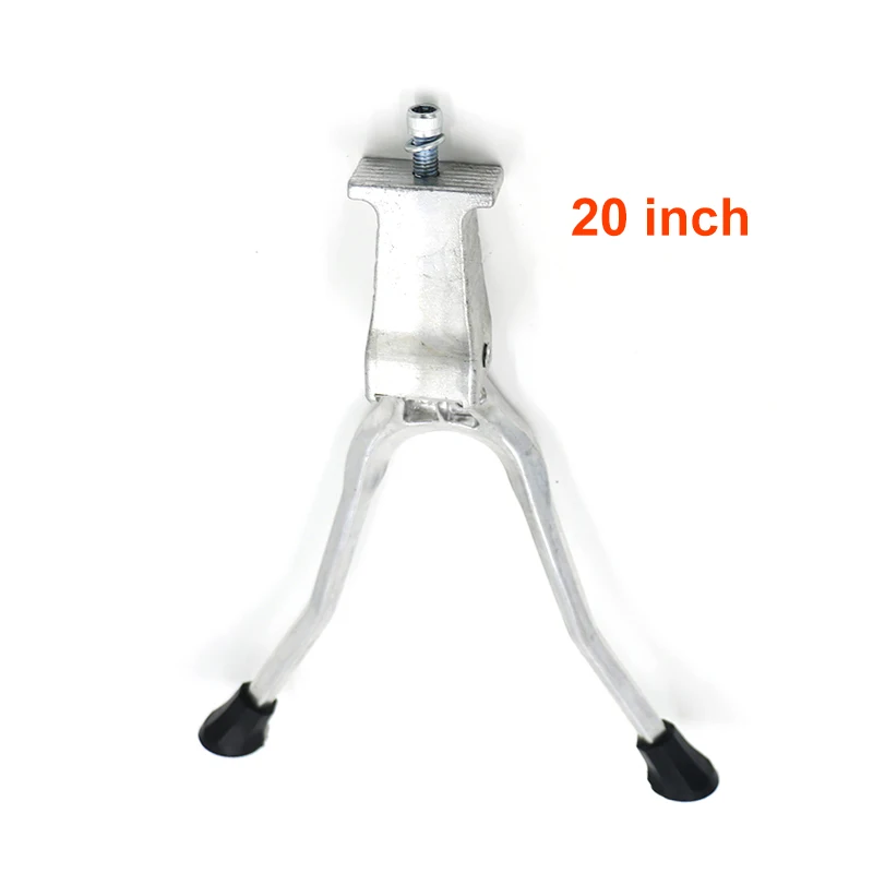 20 inch sliver Двойной велосипед Стенд велосипед Kick Stand для 2" 24" 2" 700C(28") велосипед MTB велосипед стояночный стенд soporte bicicleta аксессуары для велосипеда - Цвет: 20 inch sliver