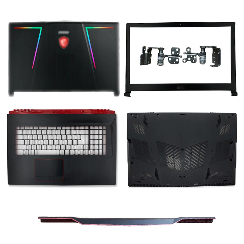 Original New Laptop LCD Back Cover/Front Bezel/Palmrest/Bottom Case/Hinges Cover For MSI GE73 GE73VR 7RF-006CN 3077C1A213HG017 laptop pouch