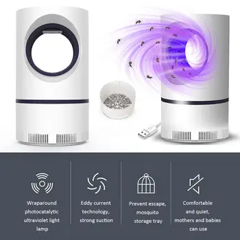 

Portable Smart Home Mosquito Killer Lamp 5W Led UV Night Light USB Powered Smarthome Kill Mosquito Trap Lantern Repellent Lamp