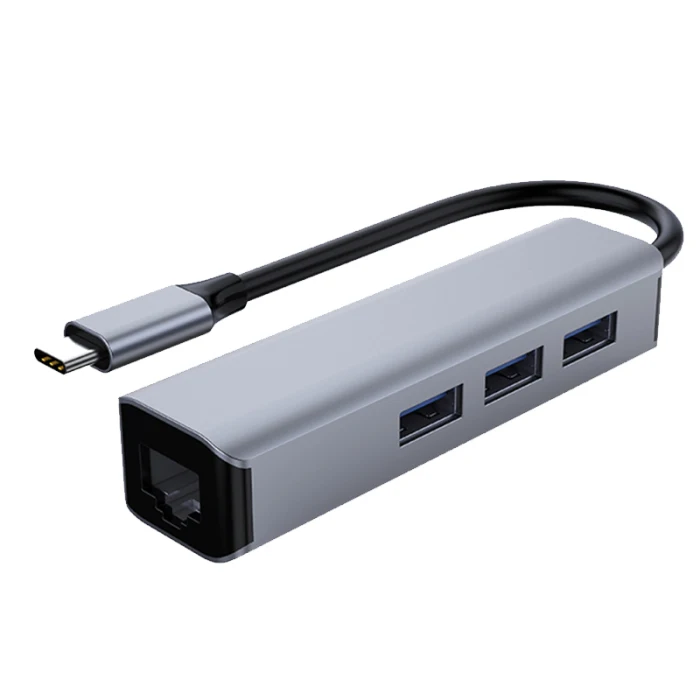 Тип C к RJ45 хаб Gigabit Ethernet высокоскоростной адаптер портативный для домашнего офиса JHP-лучший