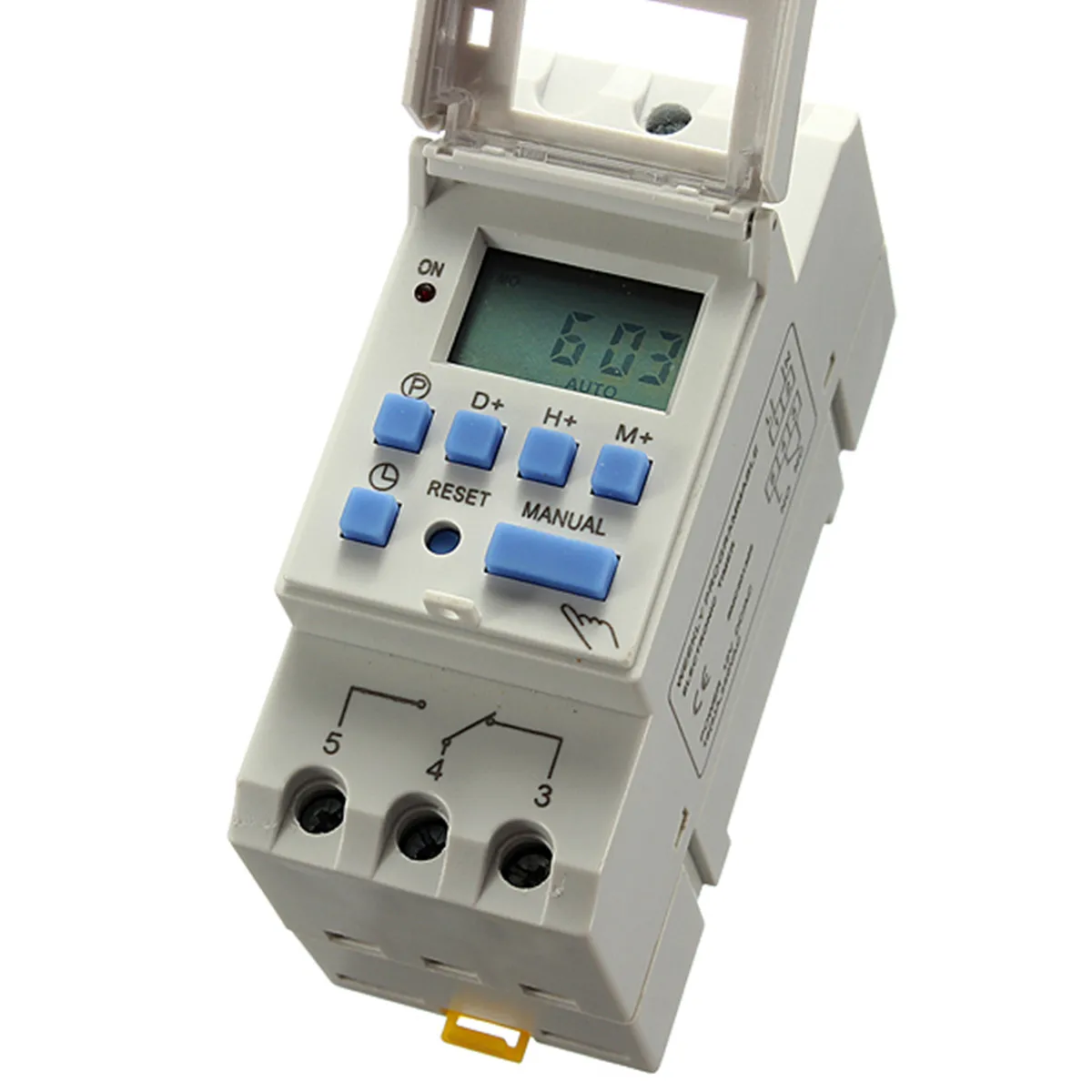 

DC 12V 16A 50Hz DIN Rail Digital Power Programmable Timer Time Relay Switch LCD display