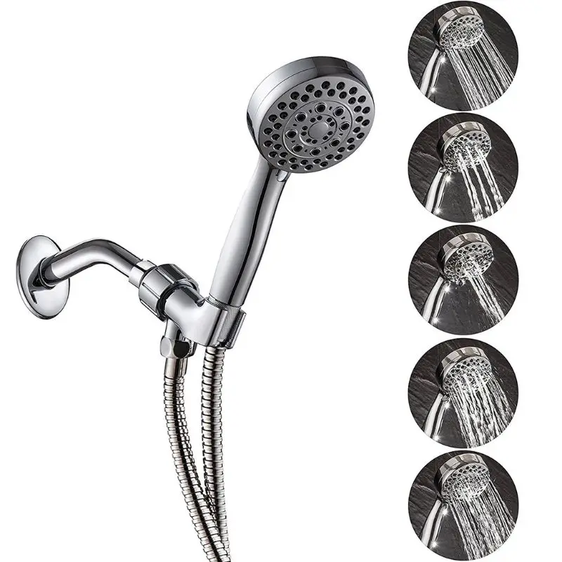 

1Set Handheld Shower Head with Hose High Pressure 5 Spray Settings ShowerHead