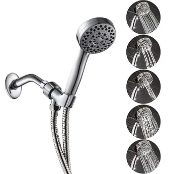 

1Set Handheld Shower Head with Hose High Pressure 5 Spray Settings ShowerHead