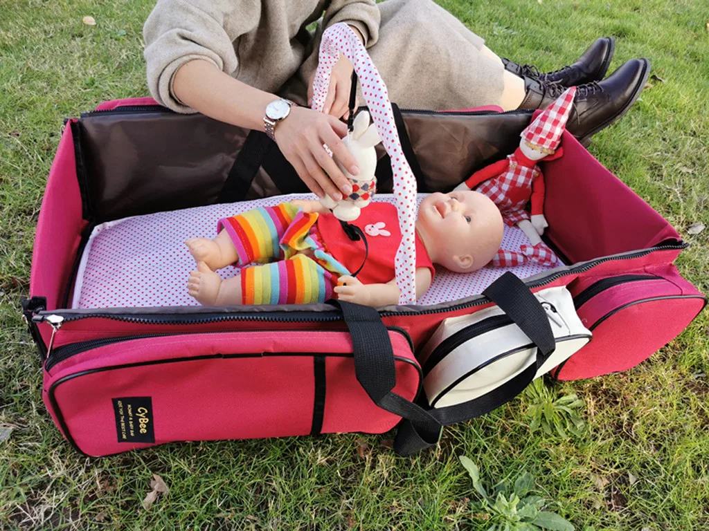 Креативная многофункциональная сумка для мам, женская переносная сумка для беременных, Детская сумка для мочи, складная сумка для кровати, складная уличная кроватка