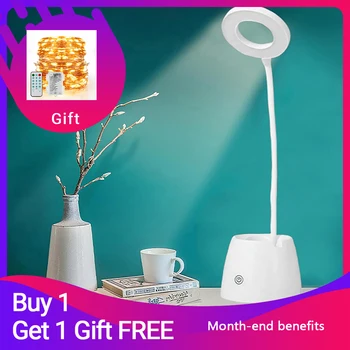 

Table Lamp Storage Pen Hoder Lamps Table Led Touch Table Lamp Hose Student Reading Study Bedside Living Room Led Desk Lamp