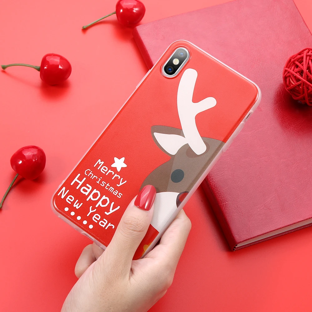 KISSCASE Прозрачный чехол для телефона с рождественским рисунком huawei P20 Lite P30 P20/30 Pro