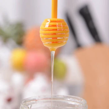 

Plastic Honey Dipper Sticks 6.7 Inch Long Syrup Dippers Honeycomb Sticks Honey Spoons Great For Drizzling Honey