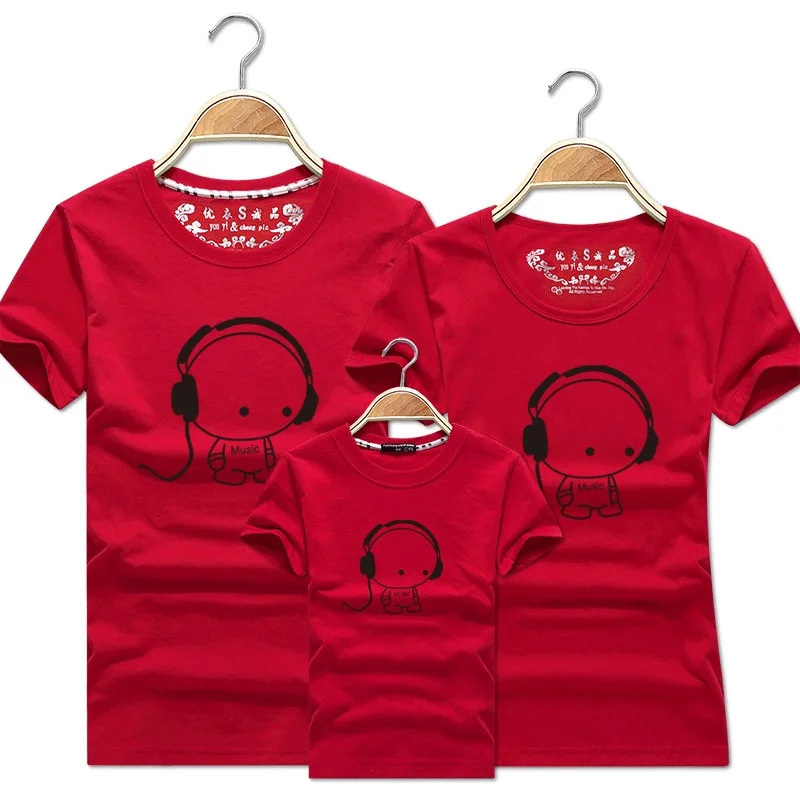 

Family Look Mother Son Tumblr Cartoon Tshirts Mom Dad Daughter Shirts Matching Couple Outfits Korean Teenage Fashion Clothing