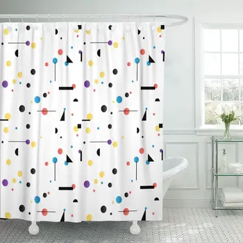 

Adstract Abstract Like Kandinsky Bright Color Transition Colored Courageous Shower Curtain Waterproof Fabric 72 x 72 Inches Set