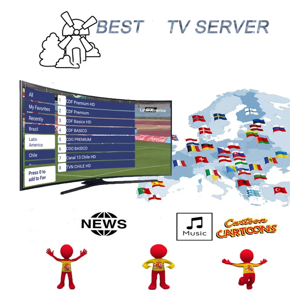 HD World iptv 4K Android tv box best for Europe Arabic USA Africa Latino dutch M3U no channels included | Электроника