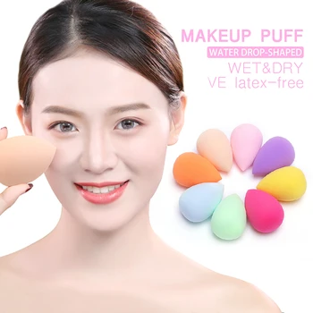 

New Wet &Dry Dual-purpose Soft Skin-friendly Sponge Foundation Concealer Hydrophilic Water Drop Puff Natural Fit Skin Makeup Egg