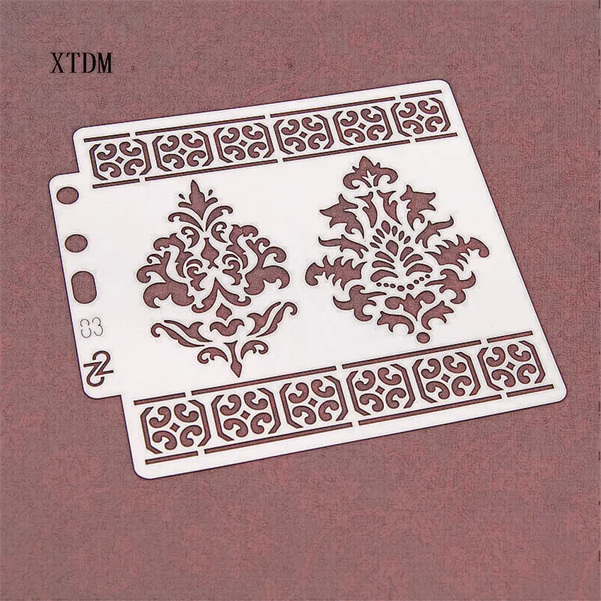 

Totem plastic mold shield DIY cake scrapbook stencils hollow Embellishments printing lace ruler Valentine's Day