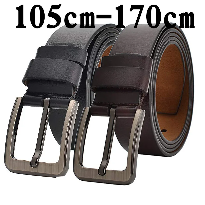 2022 Genuine Leather Belt Men 105cm /120cm Large Size Luxury Designer Belts  Men
