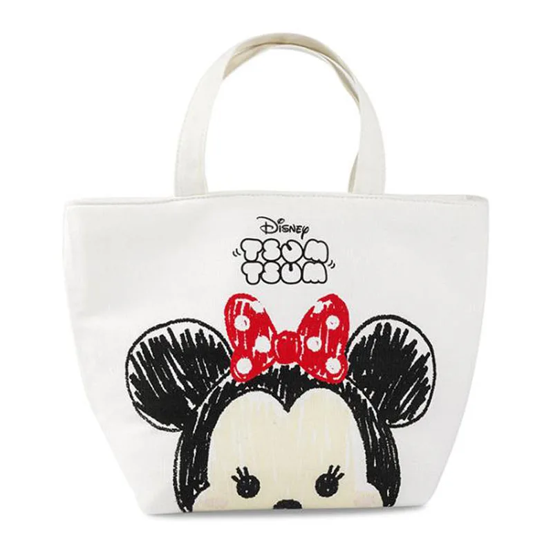 1 шт. подлинный ланч-мешок disney Minne Winnie Daisy портативный изолированный холст Термосумка для обедов еда пикника ланч-мешки для женщин ребенок