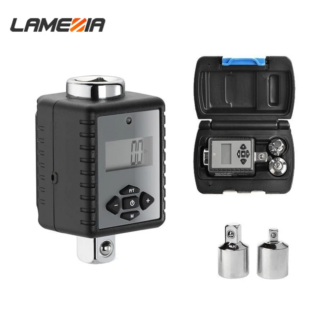 LAMEZIA 1/2 1/4 3/8" Digital Torque Wrench 0.3- 340NM Universal Adjustable Spanner Set
