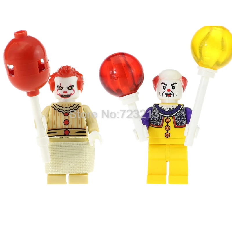 

Single Sale Movie The Clown Pennywise Figure Set Stephen King's It Joker Building Blocks Model Kits Bricks Toy