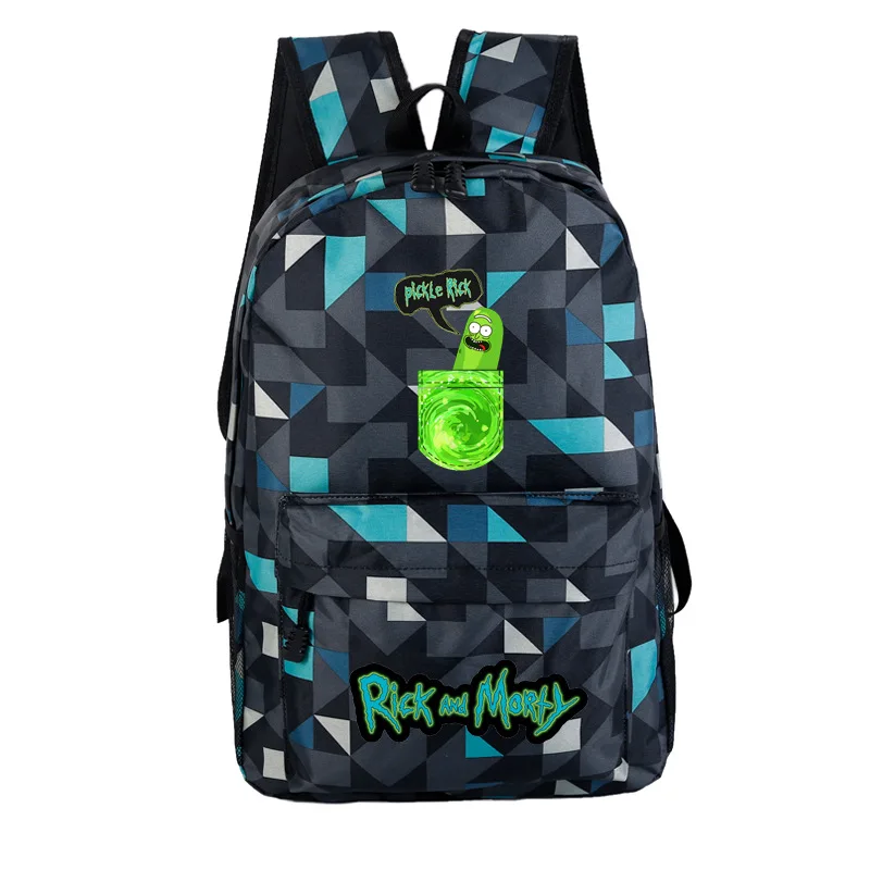 Женский мультяшный рюкзак аниме Рик и Морти Рюкзак Школьные сумки Подростковая сумка для ноутбука сумка для книг мужские дорожные сумки - Цвет: G