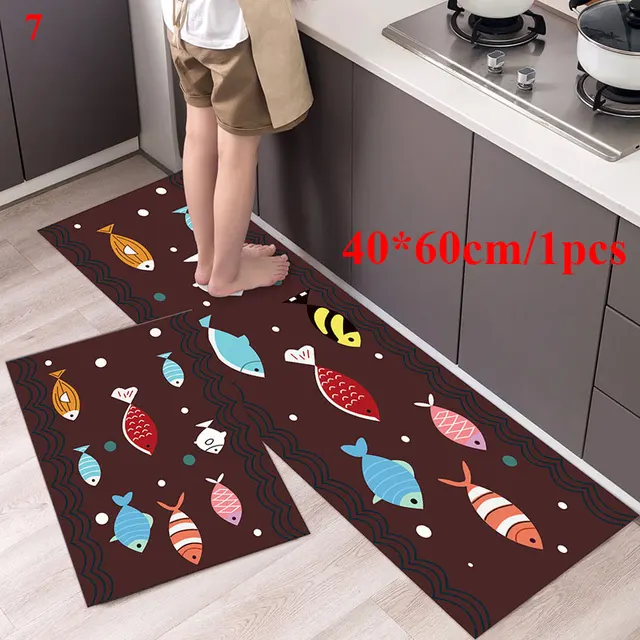Modern Home Kitchen Mat Anti-slip Soft Rug Bath Long Strip Absorption Doormat Entrance Balcony Hotel Living Room Carpet 7
