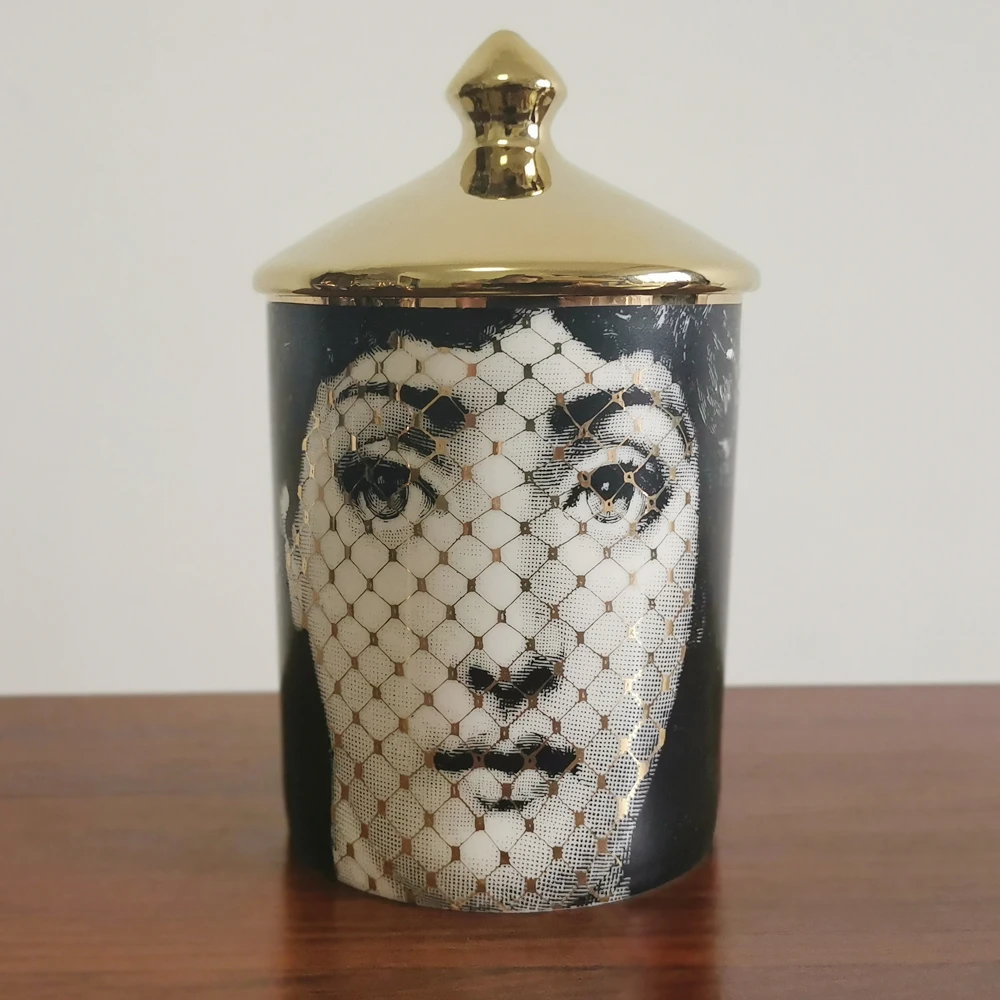 Fornasetti тарелка для хранения ювелирных изделий посуда с узорами прямоугольный поднос подсвечник банка канделябры украшение дома - Цвет: 11