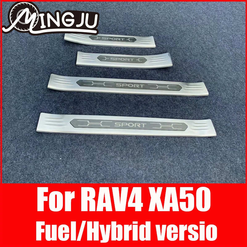 

For Toyota 2019 2020 2021 RAV4 XA50 Threshold Bar RAV-4 Welcome Pedal Modification Fuel Hybrid Version Accessories