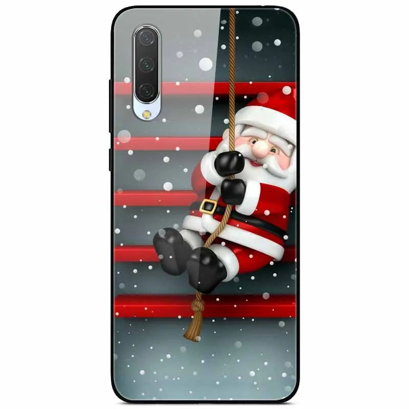 Рождественский чехол для Xiaomi mi 9 Lite чехол из закаленного стекла, жесткий чехлы для телефона для Xiaomi mi 9 чехол mi 9 SE чехол для Xio mi 9T Pro