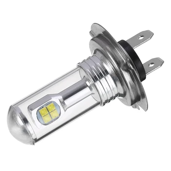

Hot 1 Pair H7Fog Lights 12V/24V 80W 3000LM LED 6000K Super White Car Headlight Fog Driving Lamp Bulb Car Styling