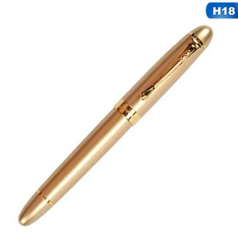 H18 Высококачественная металлическая Модифицированная каллиграфия Caneta, круглый корпус, Цветок, английская авторучка, канцелярские принадлежности, перьевая ручка - Цвет: H18