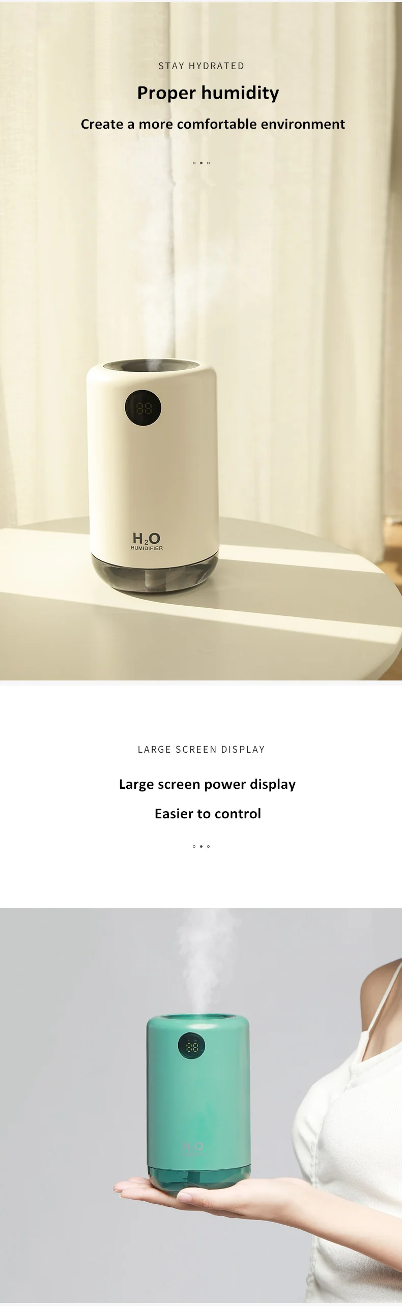 portátil com aroma, difusor de névoa, bateria