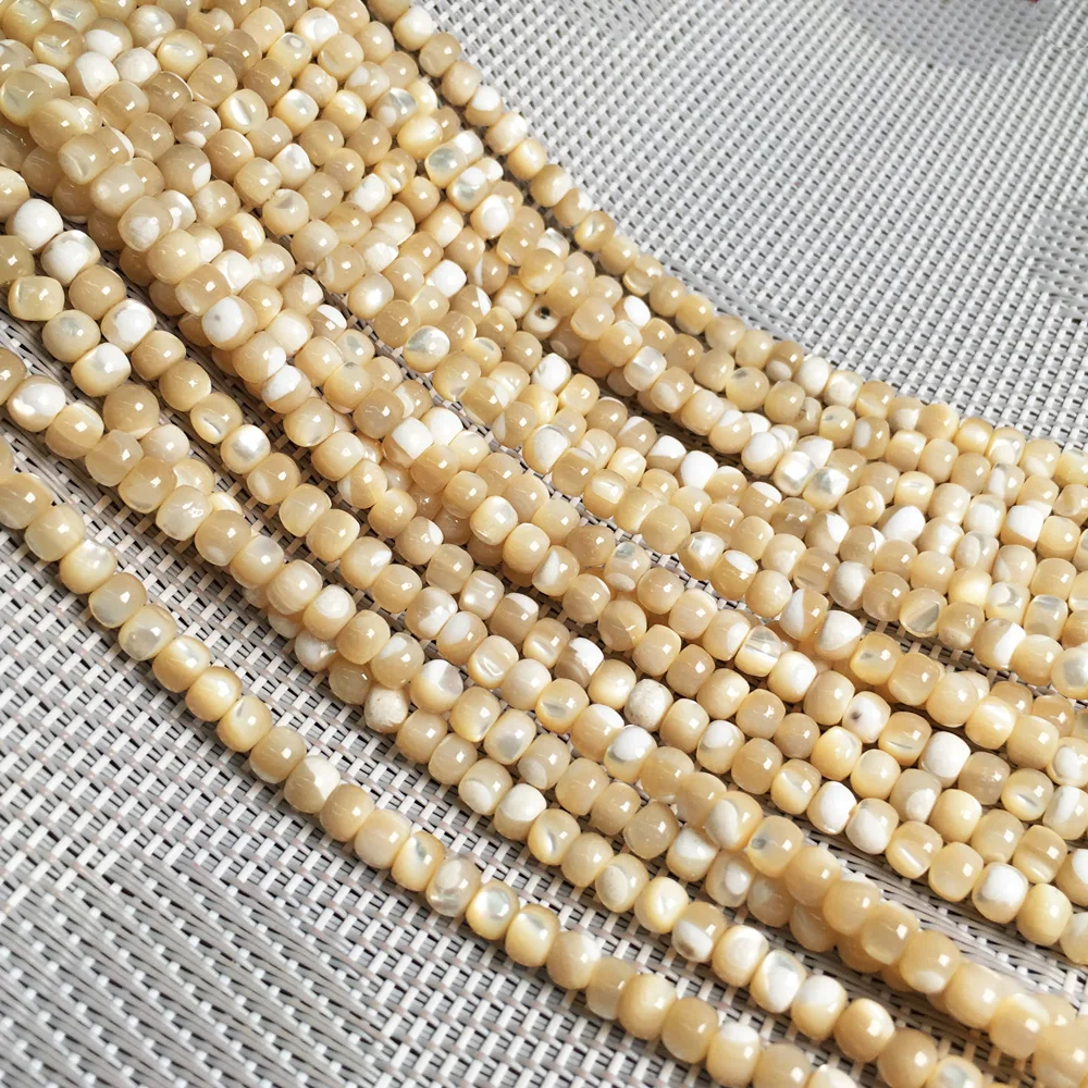 Shell beads Natural Shell Beading Round Mother of Pearl Loose Beads for Jewelry Making