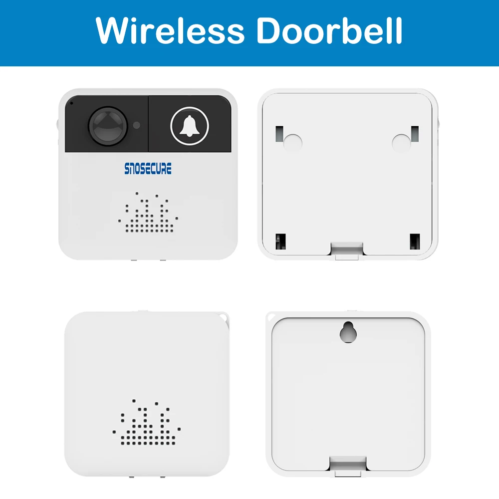 SNOSECURE Smart Vedio WiFi дверной Звонок камера HD 720P беспроводной дверной звонок с колокольчиком двухсторонний аудио визуальный домофон камера безопасности