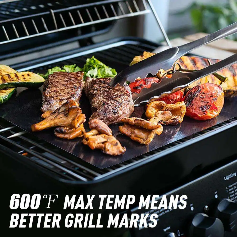 Non Stick Bbq Grill Mat Reusable Baking Mat Easy To Clean Barbecue Grilling Accessories Bbq Mat Barbeque Grill Mat Aliexpress