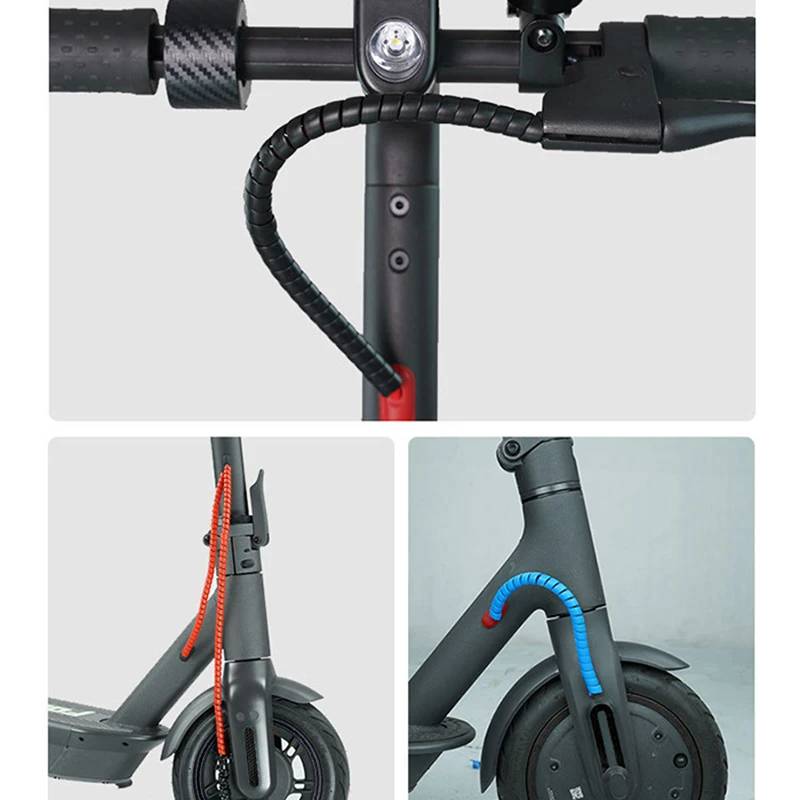Electric Scooter Flexible Line Pipe Winding Tube Fit for Xiaomi M365/PRO G30 durable practical 100*0.8cm scooter Line Pipe