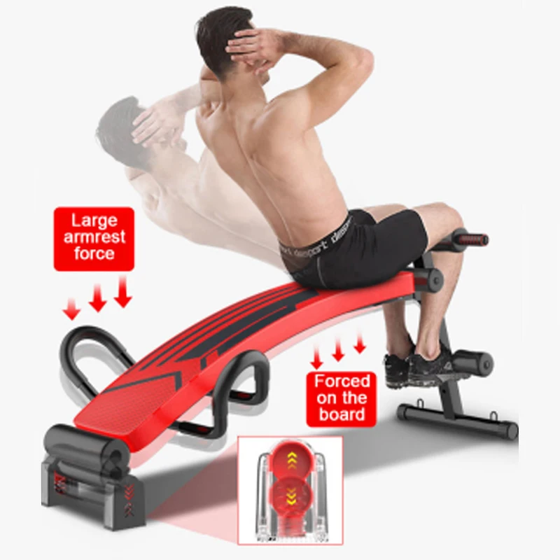 Dumbbell Bench Home Male Multi-function Sit-ups Fitness Equipment Exercise Aids Supine Board Abdomen Abdominal Muscle Board