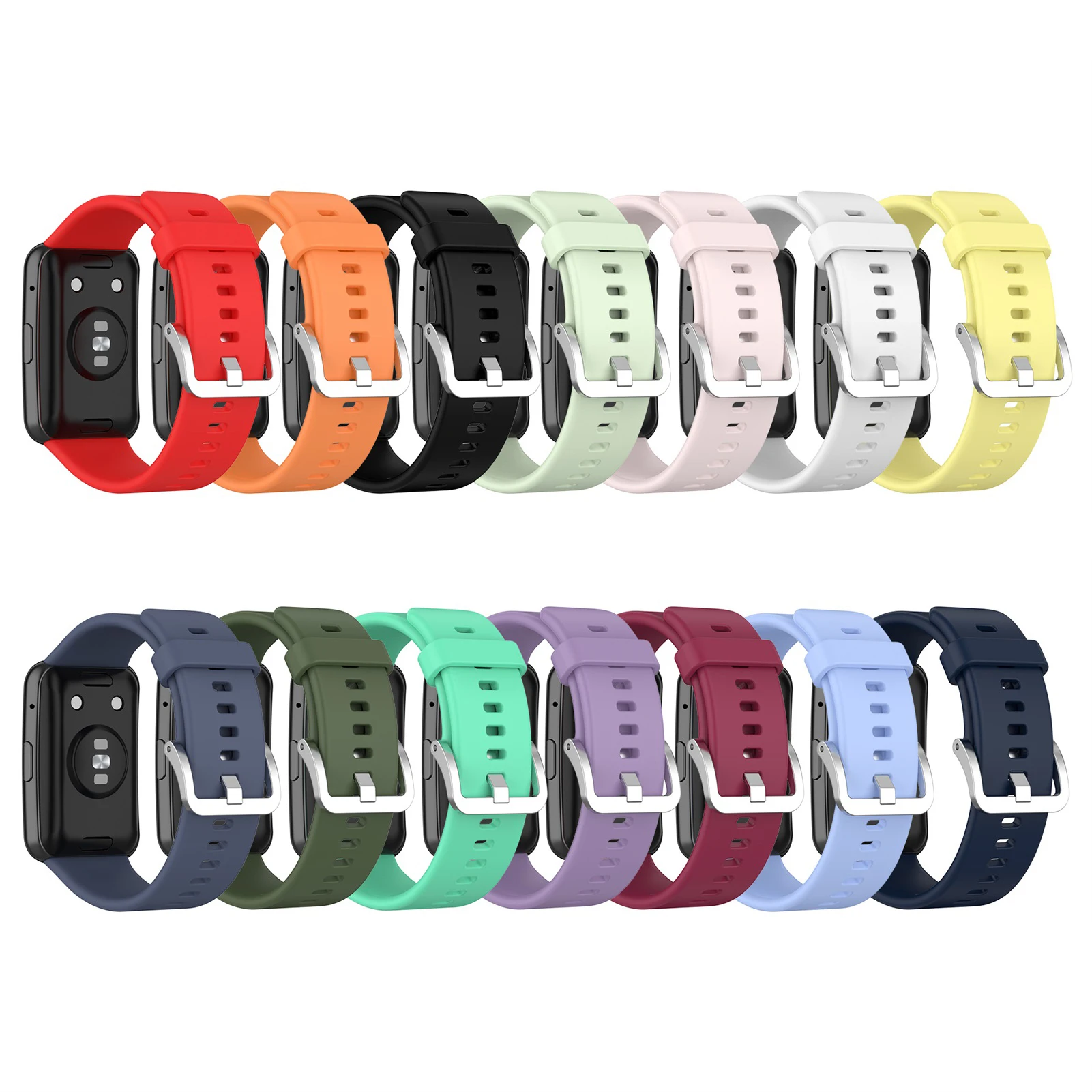 

Smart Watch Silicone Wrist Strap For Huawei Watch Fit Replacement Soft Comfortable Watch Band Wristband Smartwatch Accessories