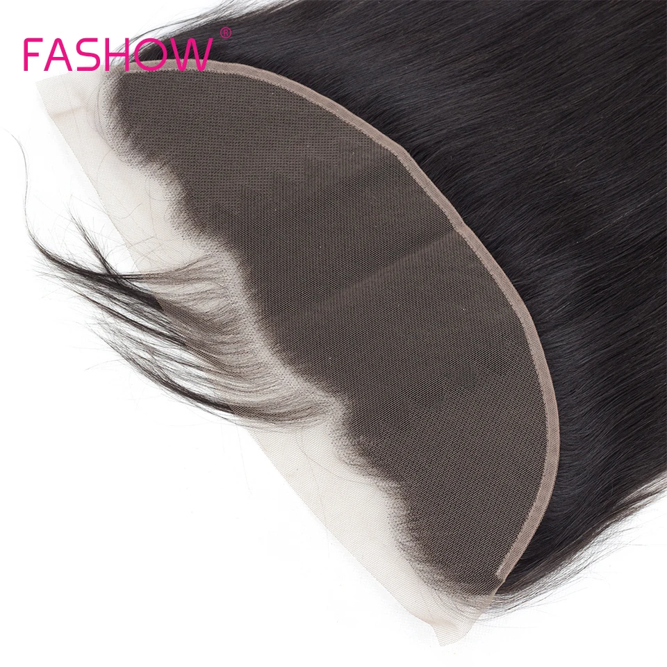 Brazilian Hair 13x4 Lace Frontal Closure With Baby Hair Pre Plucked Straight Human Hair Ear to Ear Transparent Lace Frontal