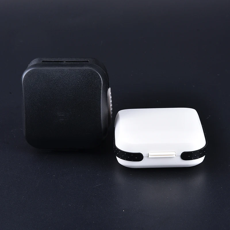 ABS Материал черный и белый чехол для слухового аппарата портативный вкладыш пены коробка для хранения ювелирных изделий упаковка