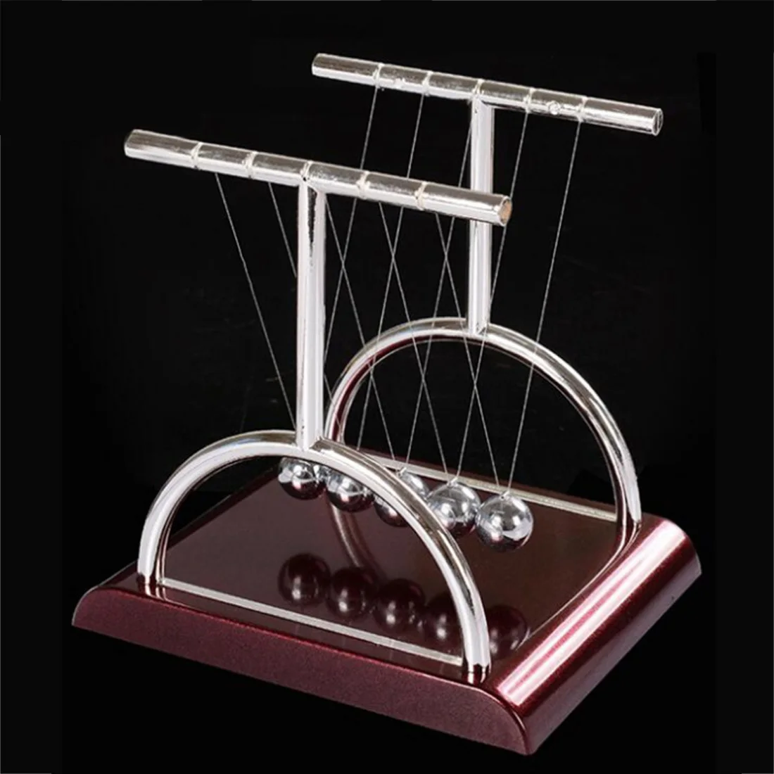 Rowsfire DIY Science T Shaped Ньютон колыбель Баланс мяч наука головоломка забавная настольная Игрушка снятие стресса Лидер продаж