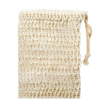 

15x Sachets Exfoliating Soap Bag Bag Handmade Soap Storage Bag Ramie Foam Net