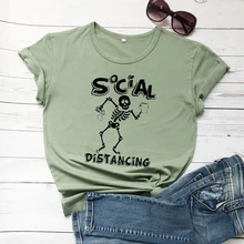Divertida divertida camiseta clásica con diseño de calaveras y Calaveras kawaii unisex grunge tumblr gótico para fiestas callejeras