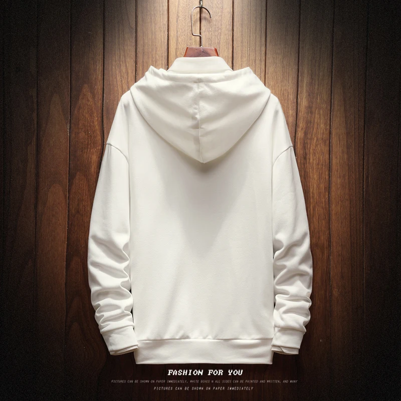 FUGOISM Polyester Pullover Coat Men Hoodie Hooded Solid Color Casual Cotton Sweatshirts Hip Hop Men's Street Style Hoodies