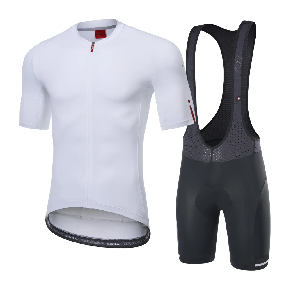 Santic Cycling Suits Cyling Jersey Bib Shorts MTB Sets Bicycle Clothes Riding Summer Bike Clothing Set Multiple Colors s-4XL