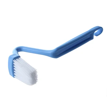 

V Type Curved Plastic Toilet Brush Cleaning Toilet Corner Rim