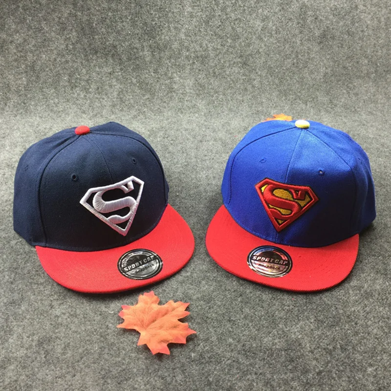 

2019 new baby cartoon hat superman logo boy hat baseball cap boy street hat hip hop hat boy hat