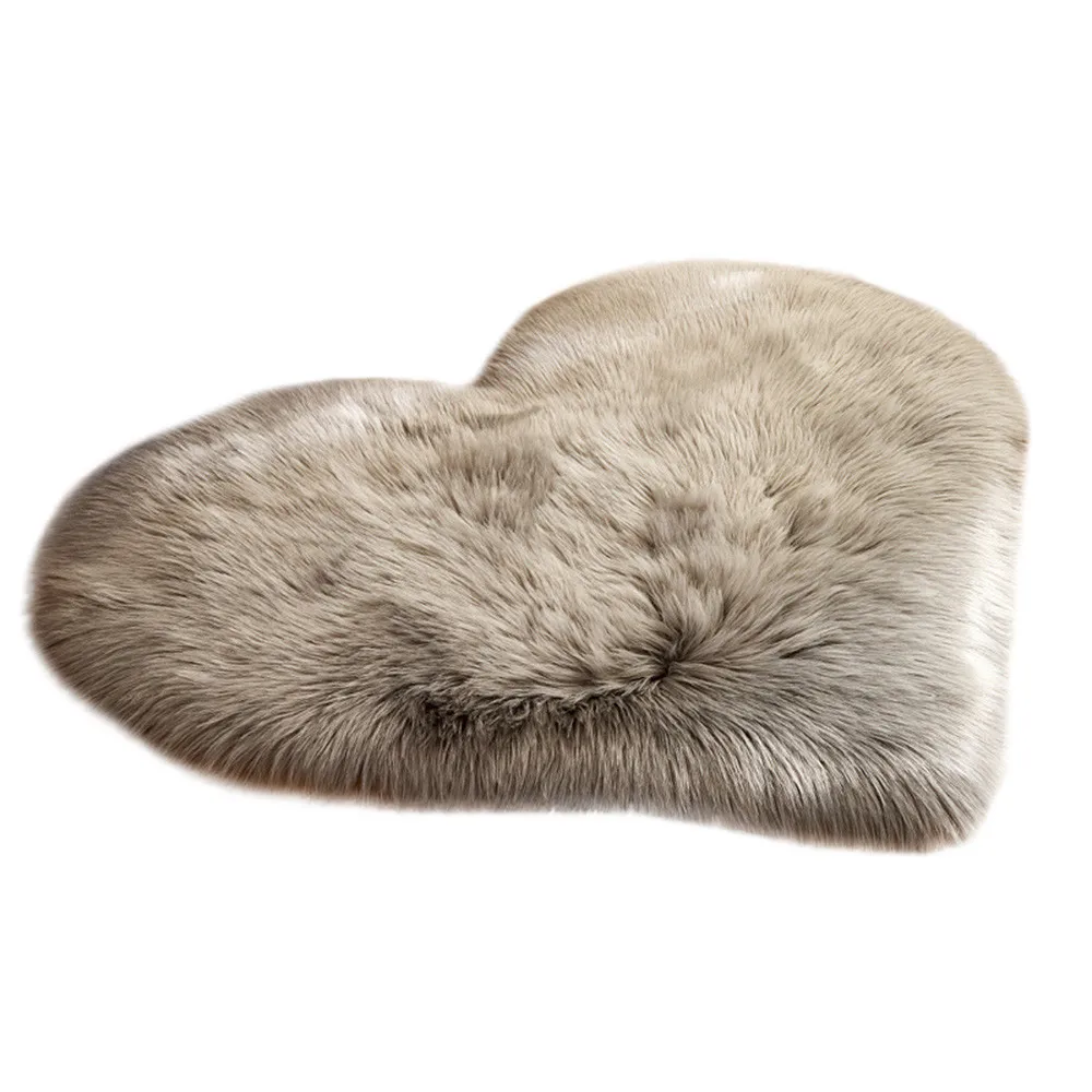 Wool Imitation Sheepskin Rugs Faux Fur Non Slip Bedroom Shaggy Carpet Living Room Mats tappeto cucina round rug alfombras