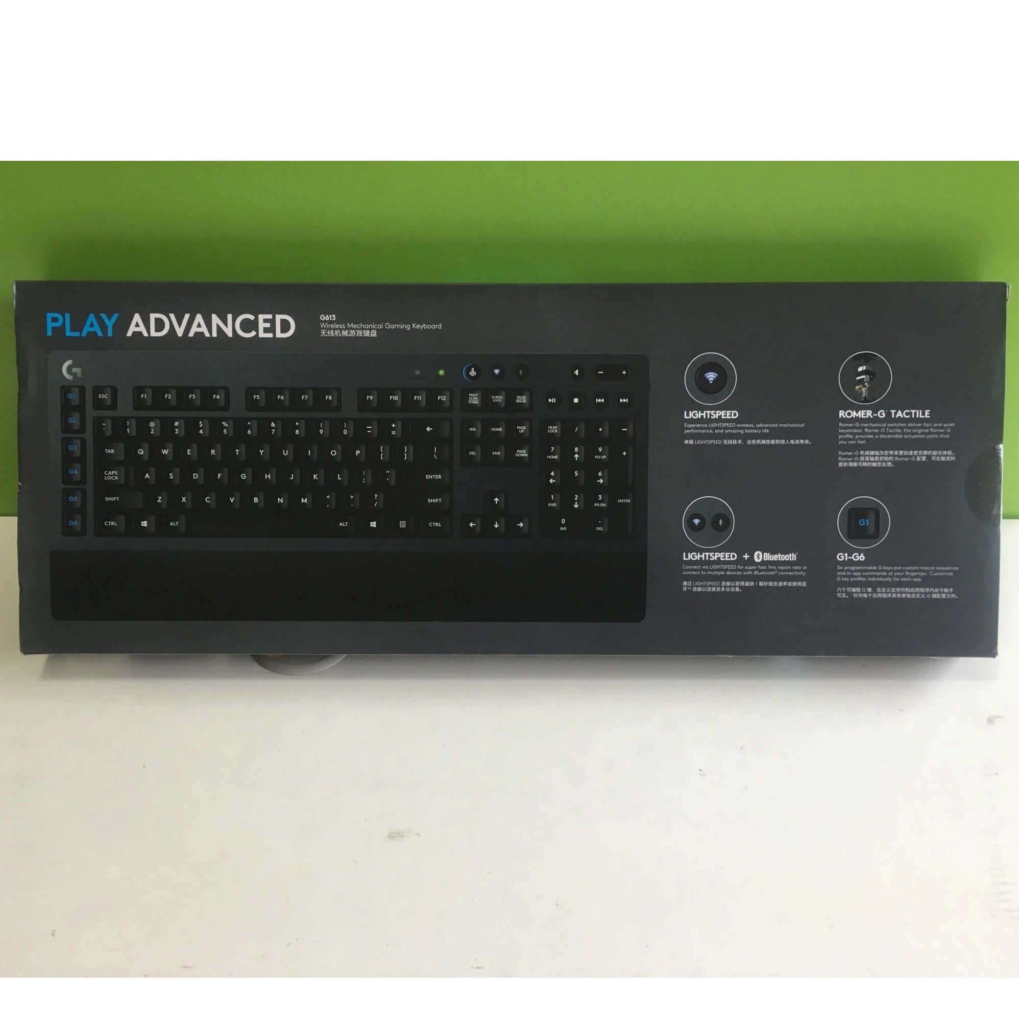 Logitech (G) G613 Беспроводной/Bluetooth двойной режим механическая клавиатура e спортивный