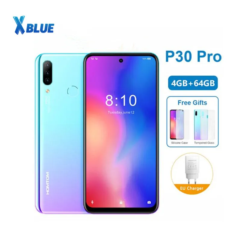 

Global version HOMTOM P30 pro MT6763 Octa Core 4GB 64GB Smartphone 6.41Inch Android 9.0 Rear 13MP Triple Cameras Mobile Phone