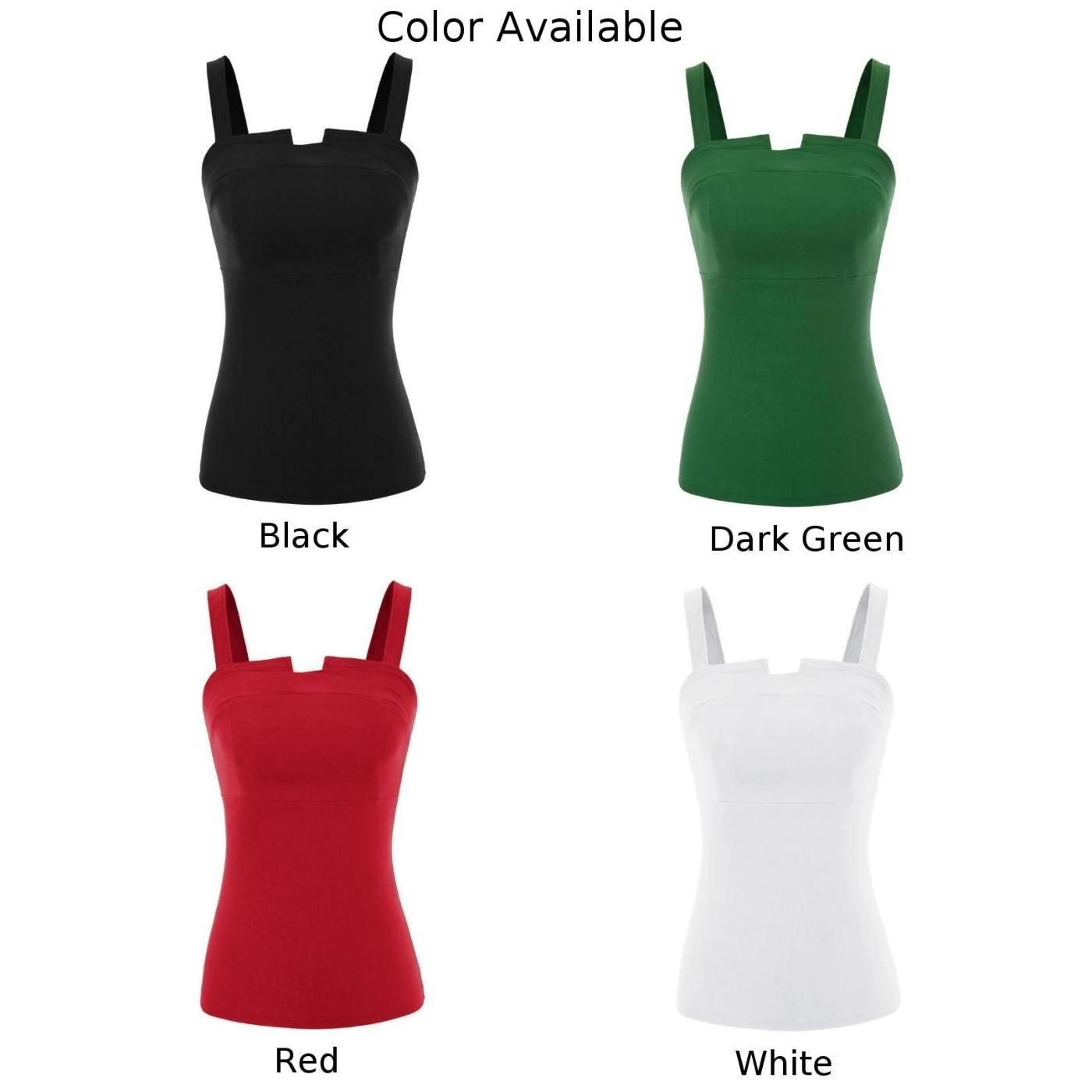 Solid Tops Womens Ladies Spaghetti strap Retro Vintage Summer Clubwear Sleeveless Slim fit