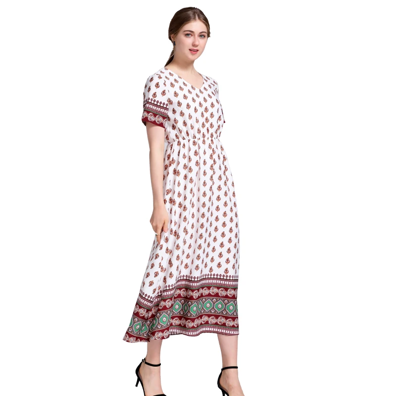 mid length summer dresses with sleeves