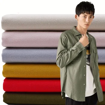 

Cotton plain weave canvas material washed cotton fabric spring and autumn casual long-sleeved overalls fabrics